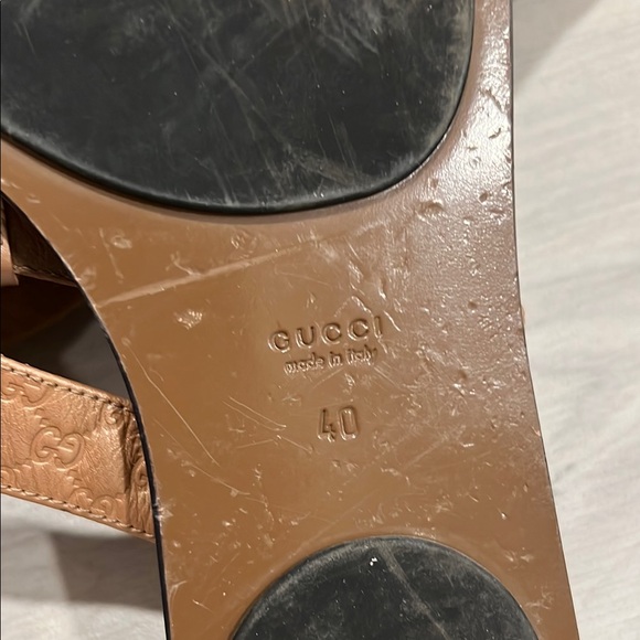 Gucci Brown Sandals with Leather Straps - Picture 4 of 4